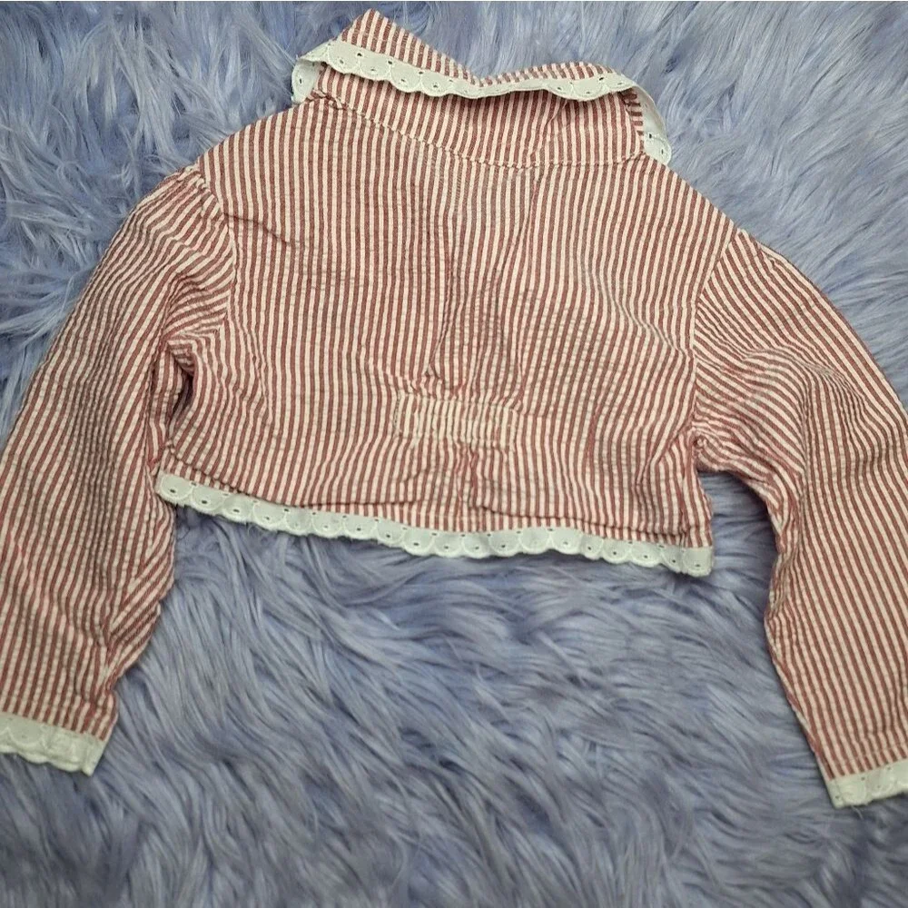 Minnie Mouse Cropped Jacket Baby Girl's